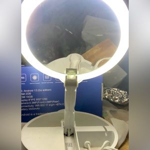 Rialto Cosmetic Magnifying Mirrors w/ 360 Light Lighting- Double Sided 9x/1x